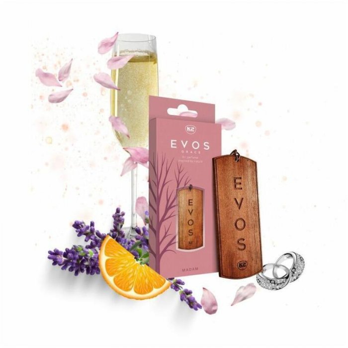 Osvěžovač K2 EVOS GRACE MADAM - dřevěná vonná visačka