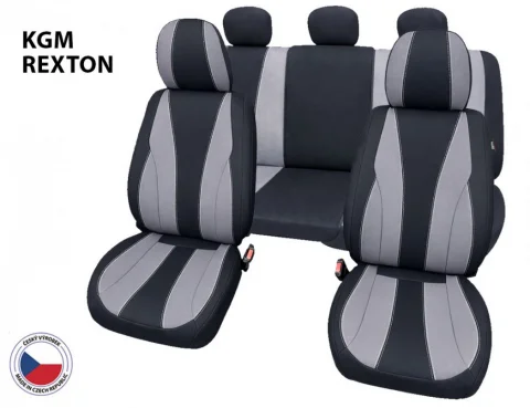 Cappa Autopotahy Perfetto TM KGM Rexton černá/šedá