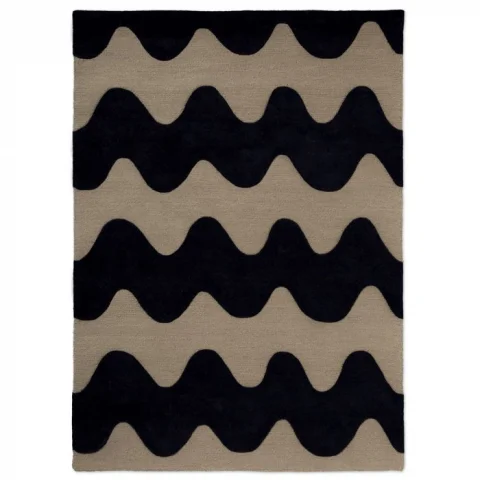Designový vlněný koberec Marimekko Lokki  černý 133905 Brink & Campman