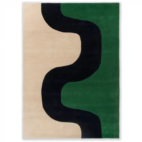 Designový vlněný koberec Marimekko Seireeni zelený 132707 Brink & Campman