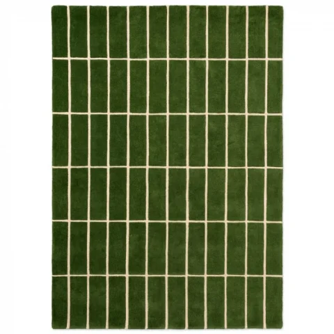 Designový vlněný koberec Marimekko Tiiliskivi zelený 132907  Brink & Campman