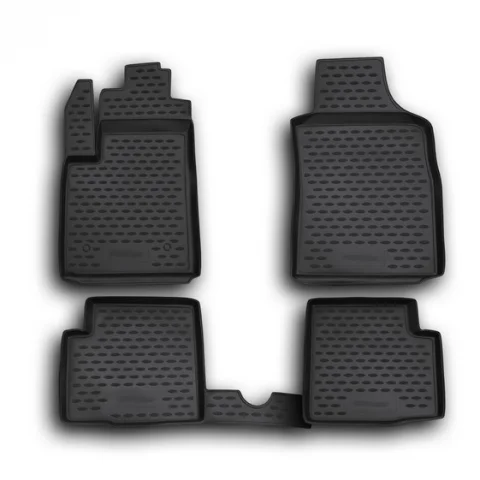 Gumové koberčeky Fiat 500 2007-2024 - Novline 28 mm okraj