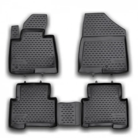 Gumové koberčeky Hyundai Santa Fe 2012-2018 - Novline 28 mm okraj