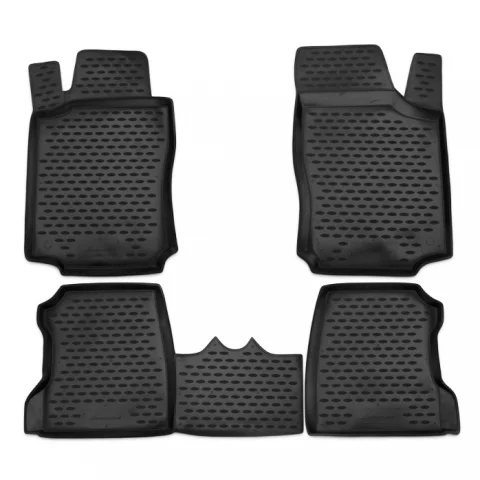 Gumové koberčeky Opel Combo C 2001-2011 (5 míst) - Novline 28 mm okraj