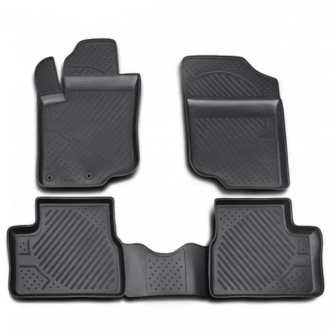 Gumové koberčeky Peugeot 207 2006-2012 - Novline 28 mm okraj
