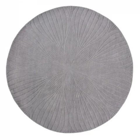 Jednobarevný kruhový koberec Wedgwood Folia round grey 38305 - kruh 200 - Brink & Campman