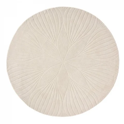 Jednobarevný kruhový koberec Wedgwood Folia round stone 38301 - kruh 200 - Brink & Campman