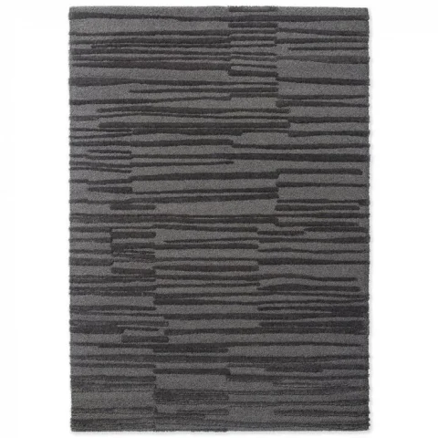 Jednobarevný kusový koberec B&C Twinset Terrain graphite 121735 Brink & Campman