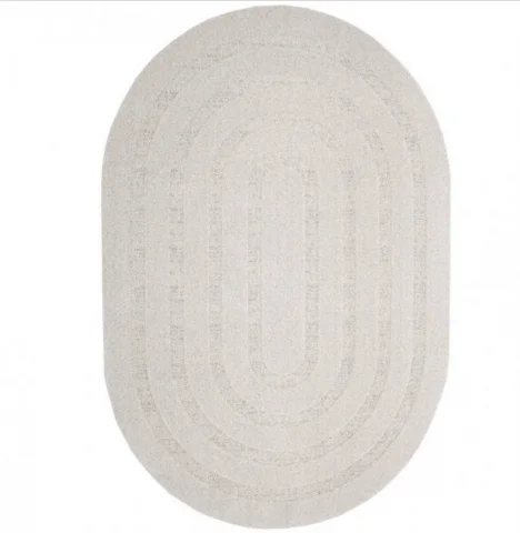 Kusový koberec Oblos ovál light grey