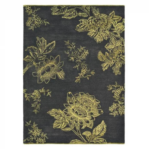 Kusový květinový koberec Wedgwood Tonquin charcoal 037005 Brink & Campman