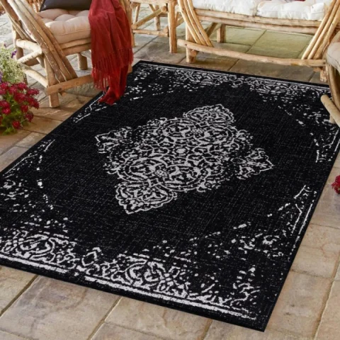 Kusový venkovní koberec Sunny 4416 black