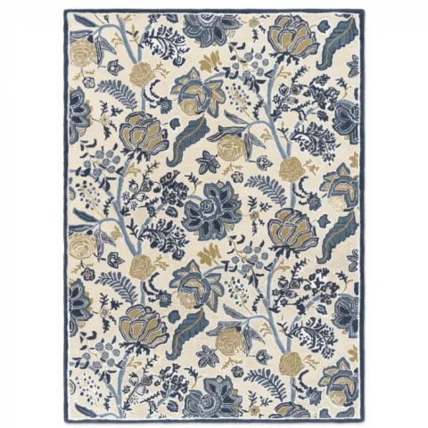 Moderní vlněný koberec Sanderson Shalimar china blue 148508 Brink & Campman